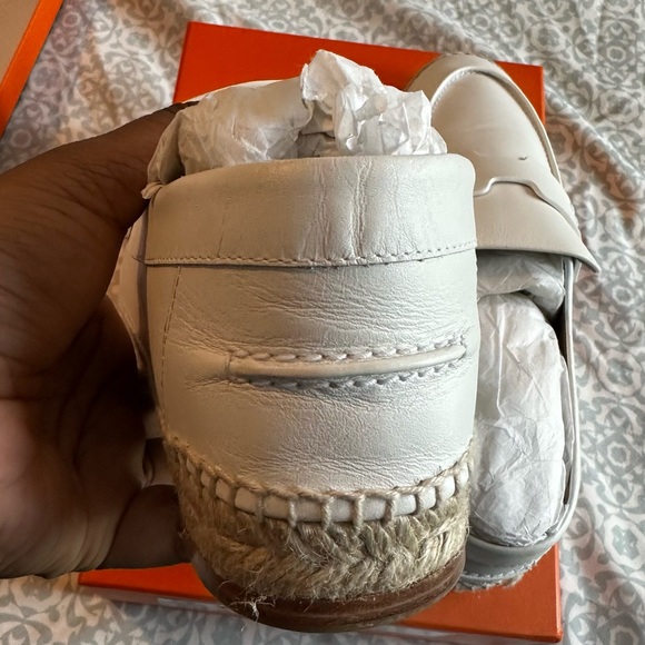 *SOLD* Hermes Trip Espadrilles (White) - Picture 5 of 8